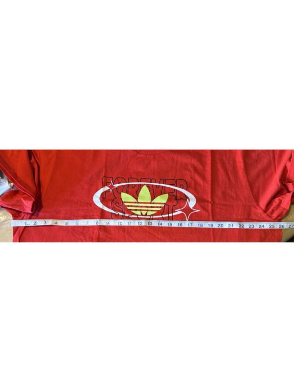 Adidas Men Original Trefoil Forever T-Shirt Red Size 2XL new - Picture 10 of 11